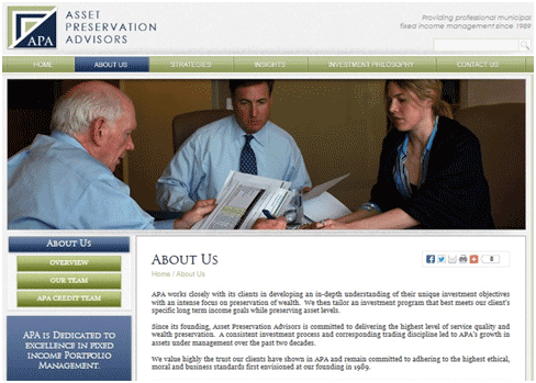 Image: Website Redesign for Asset Preservation Advisers by Nichelabs: Digital Media Marketing Agency